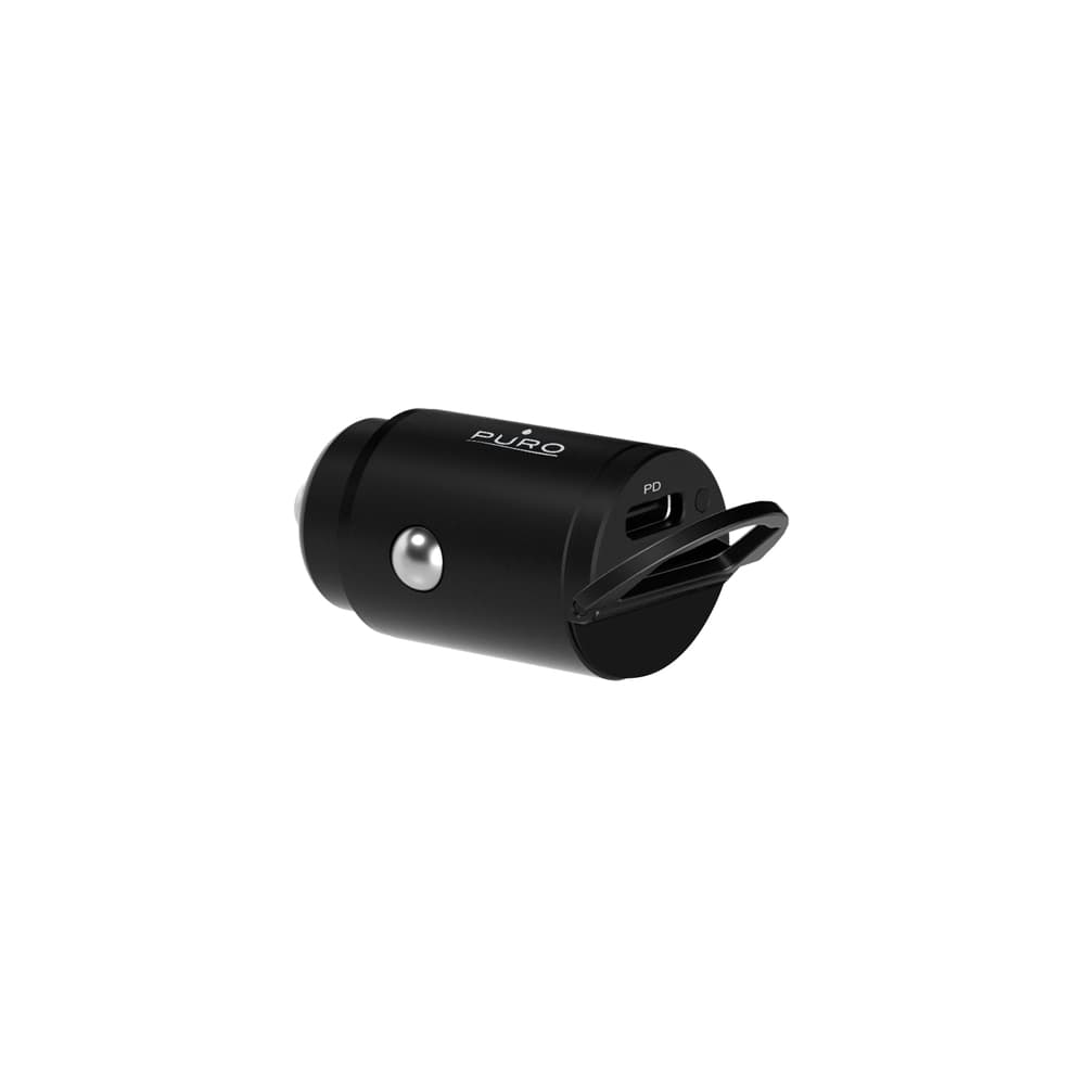 Puro Mini avtomobilski polnilnik 20W USB-C, črn