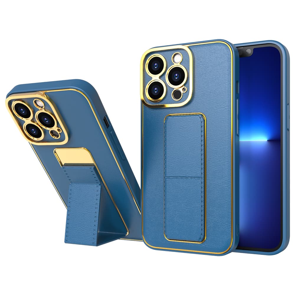 Ovitek z oporo New Kickstand Case za iPhone 12 Pro, moder