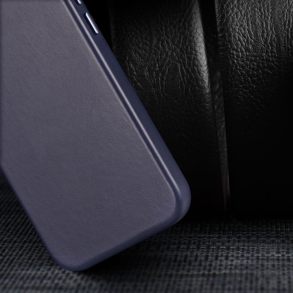 Dux Ducis Naples ovitek za iPhone 14 Plus, usnjen, MagSafe, moder 7