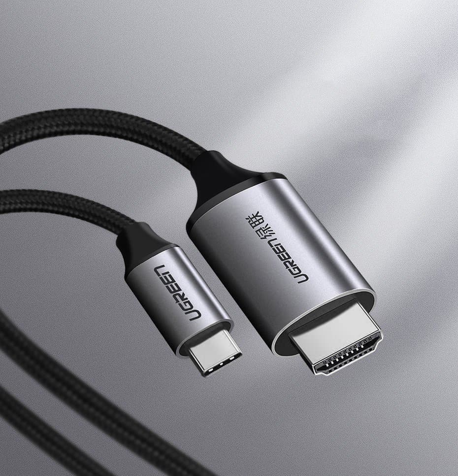 Adapter Ugreen HDMI na USB Type C, 4K 60Hz, 1.5m, črn-siv 4