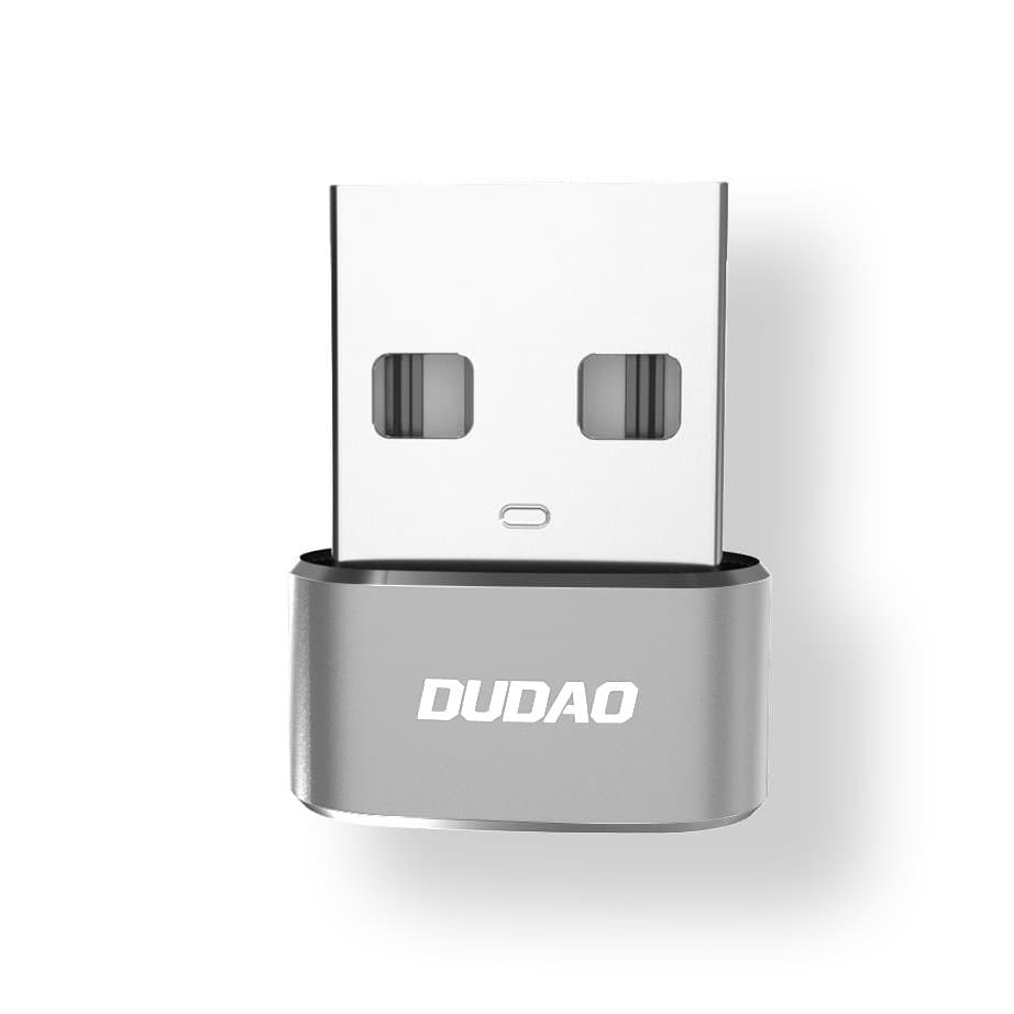 Dudao adapter USB-C (ženski) na USB (moški), črn 3