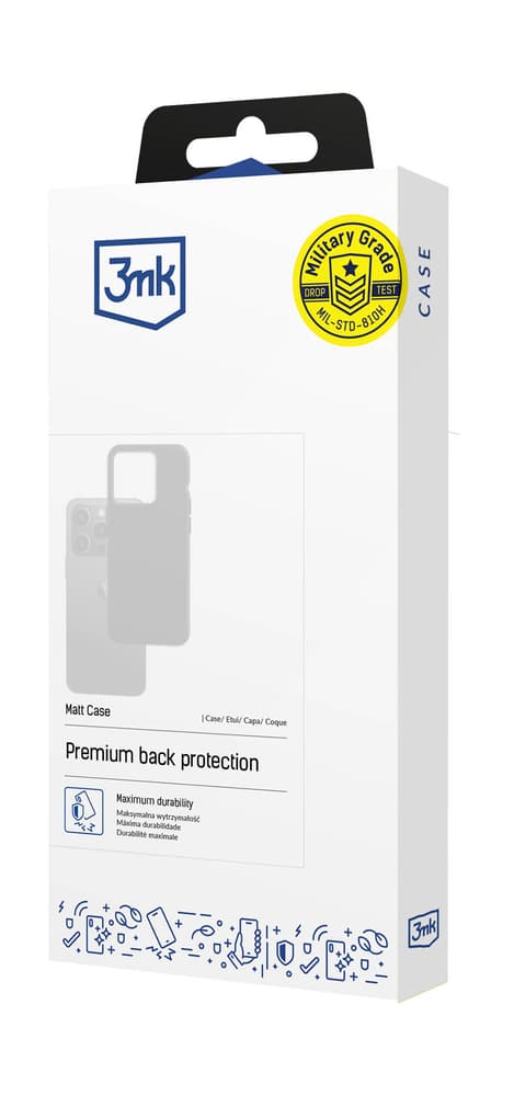 3mk Matt Case črno etui za Apple iPhone 12 Pro Max