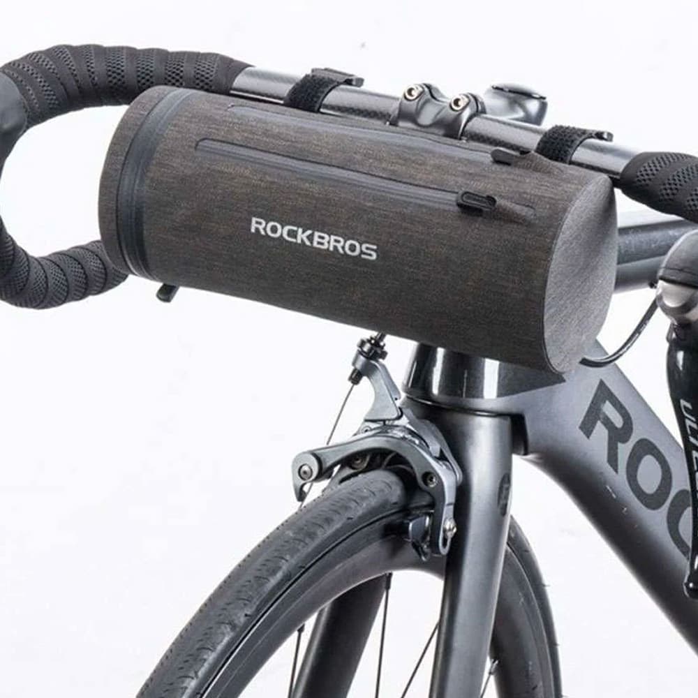Rockbros AS-051 vodotesna kolesarska torbica za krmilo - črna