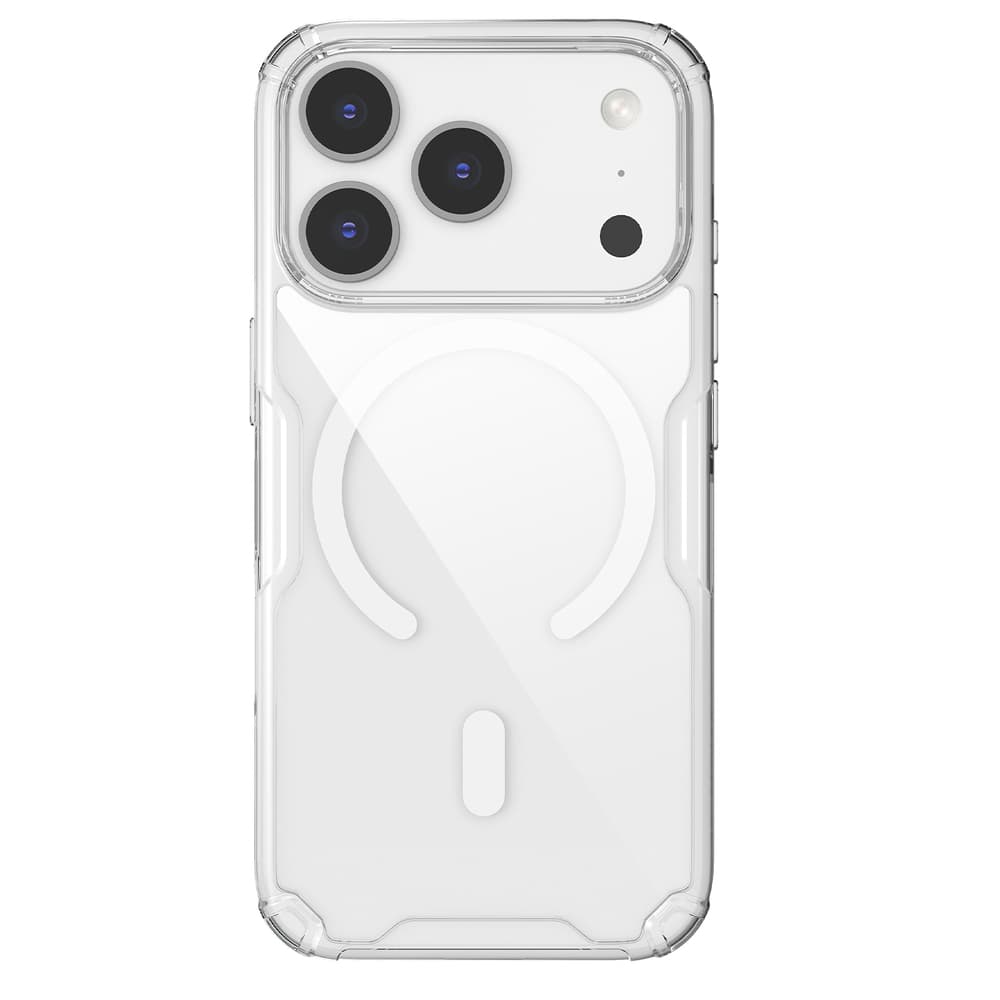 Nillkin Nature TPU Pro ovitek za iPhone 17 Pro, MagSafe, bel