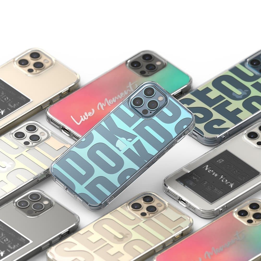 Ringke Fusion Design ovitek za iPhone 12 Pro Max - roza/zelena 6