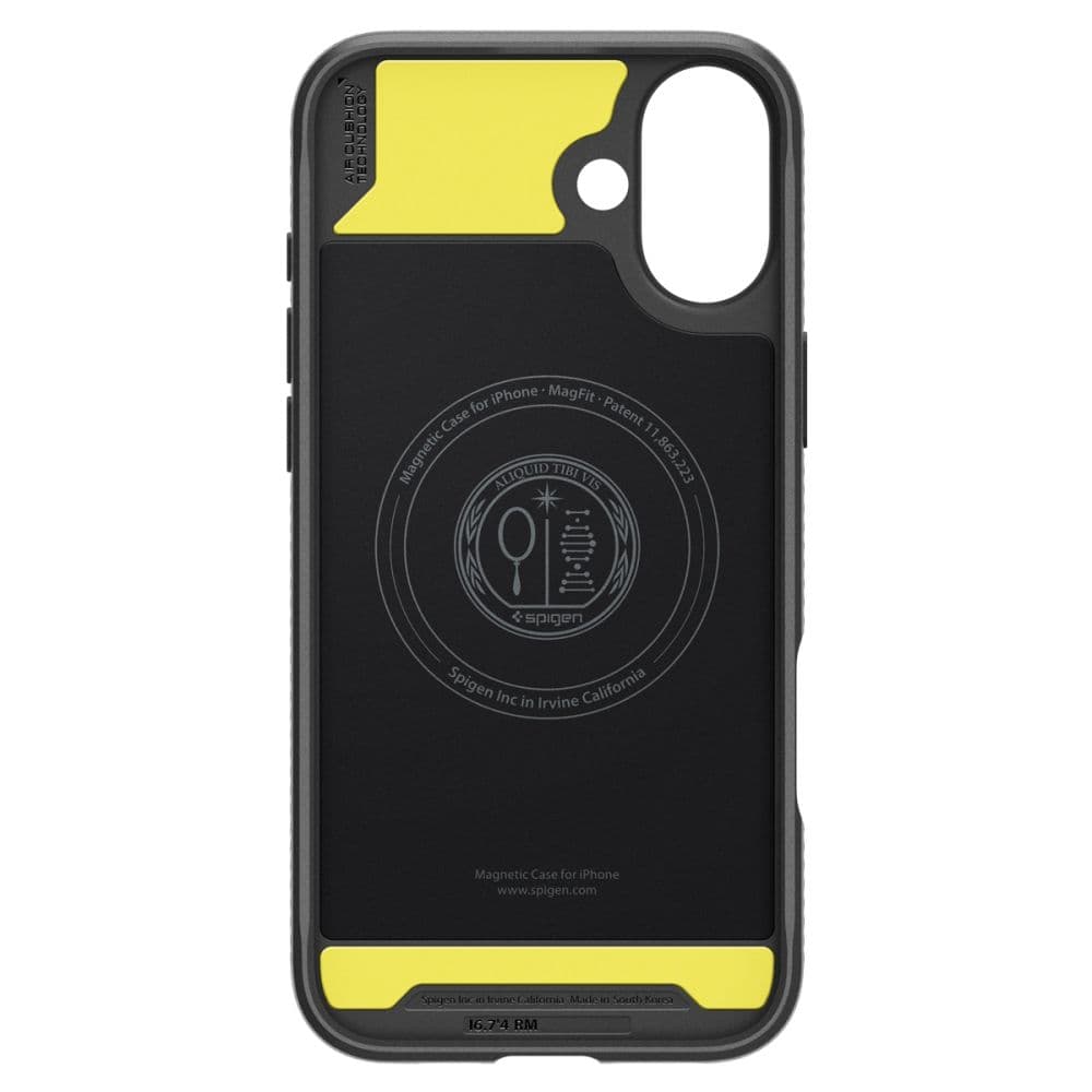 Pritrden ovitek Spigen Rugged Armor MagSafe za iPhone 16 - črn 5