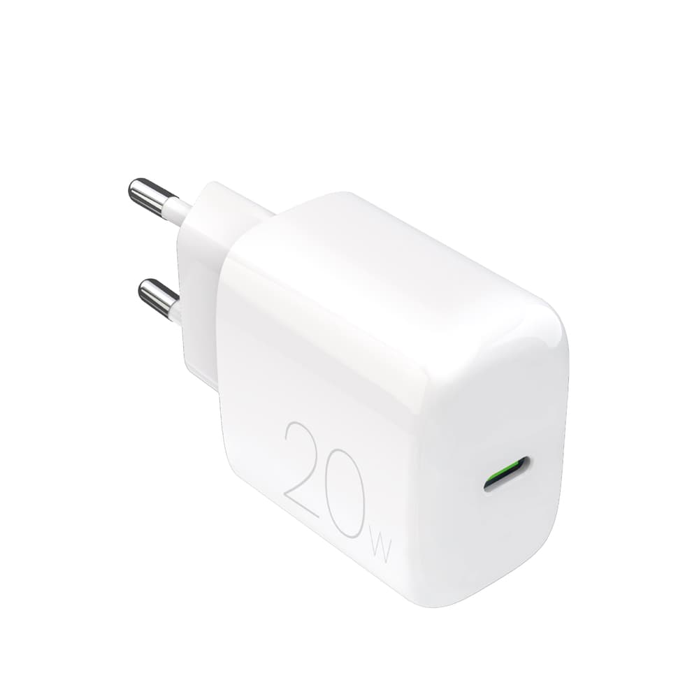 Puro PROLITE 20W USB-C zidni polnilnik - Bela