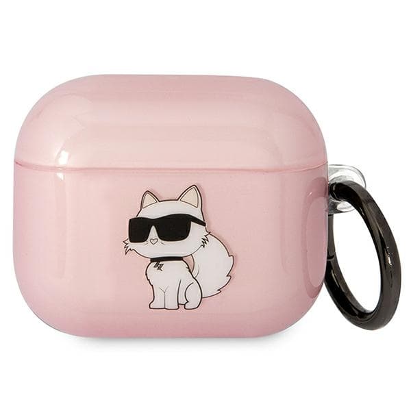 Karl Lagerfeld etui za AirPods 3, Ikonik Choupette, roza