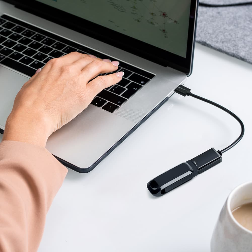 Wozinsky WOTGY1S USB-C 3.0 v USB-A 3.0 OTG adapter - črn 5