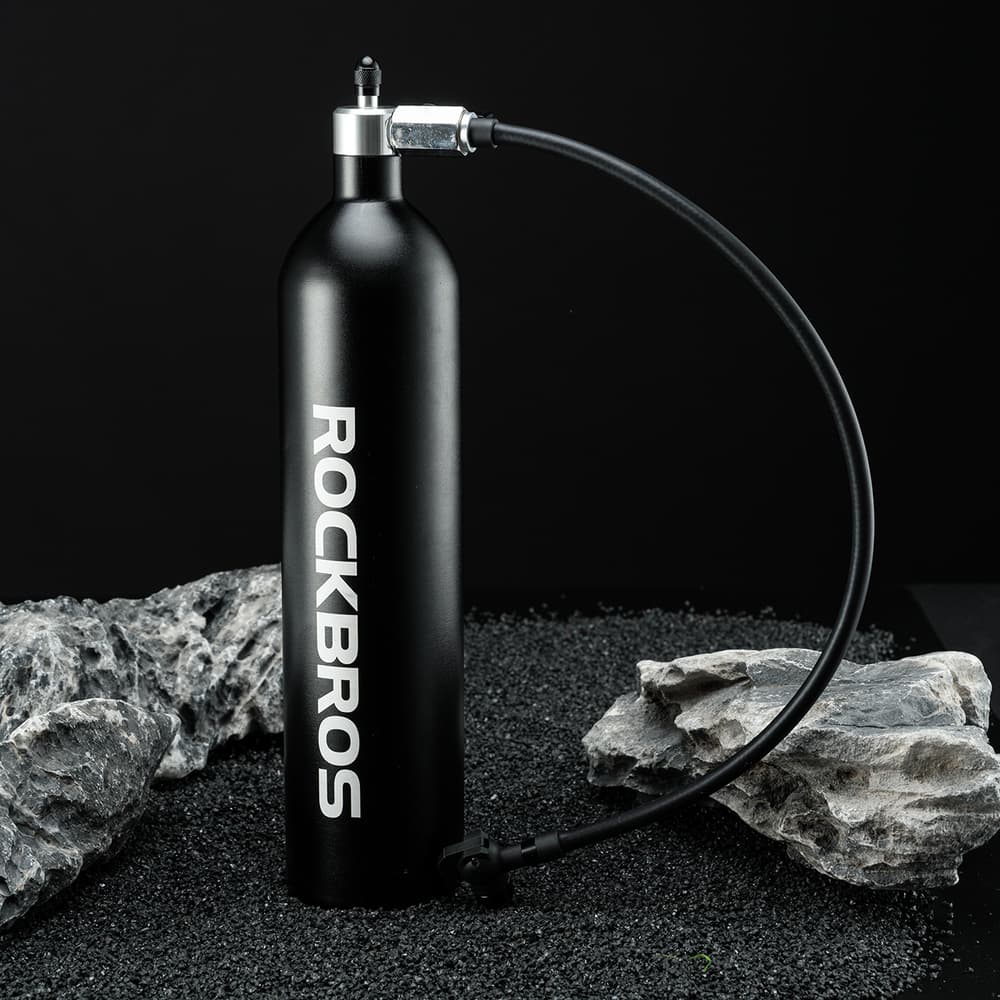 Rockbros tlačilka za tubeless pnevmatike 200 PSI 1,2l - Črna 8