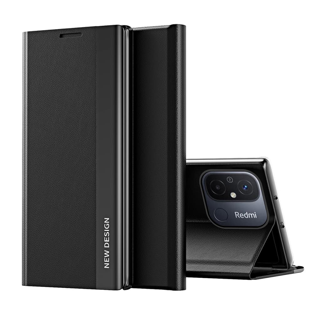 Hurtel Sleep Case Pro etui za Xiaomi Redmi Note 12 Pro+ s stojalom, črn