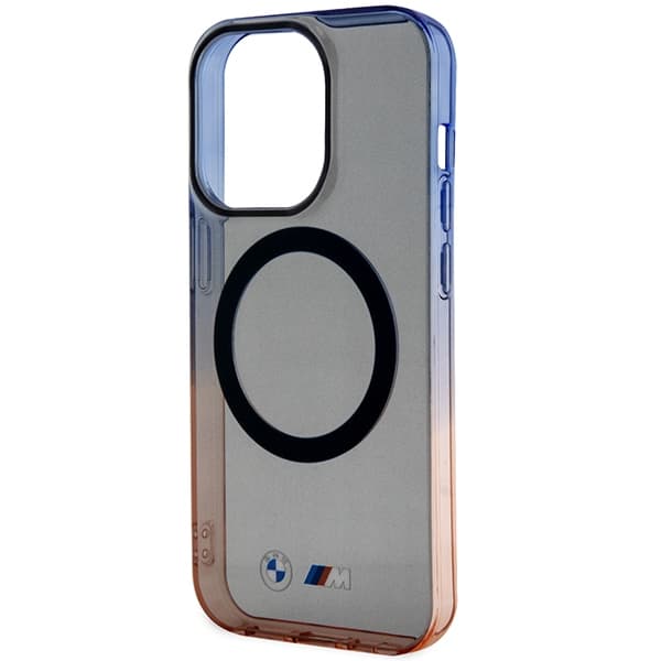 Ovitek za iPhone 14 Pro Max BMW Gradient Bumper MagSafe, siv 6