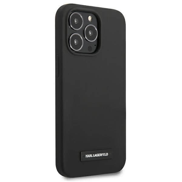 Ovitek Karl Lagerfeld Silicone Plaque za iPhone 13 Pro / 13, črn 4
