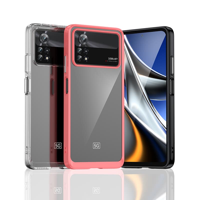 Ovitek Outer Space Case za Xiaomi Poco X4 Pro 5G s fleksibilnim okvirjem, moder 2