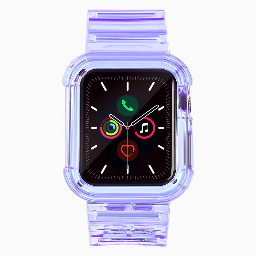 Hurtel silikonski pašček za Apple Watch 42mm - vijolična 2