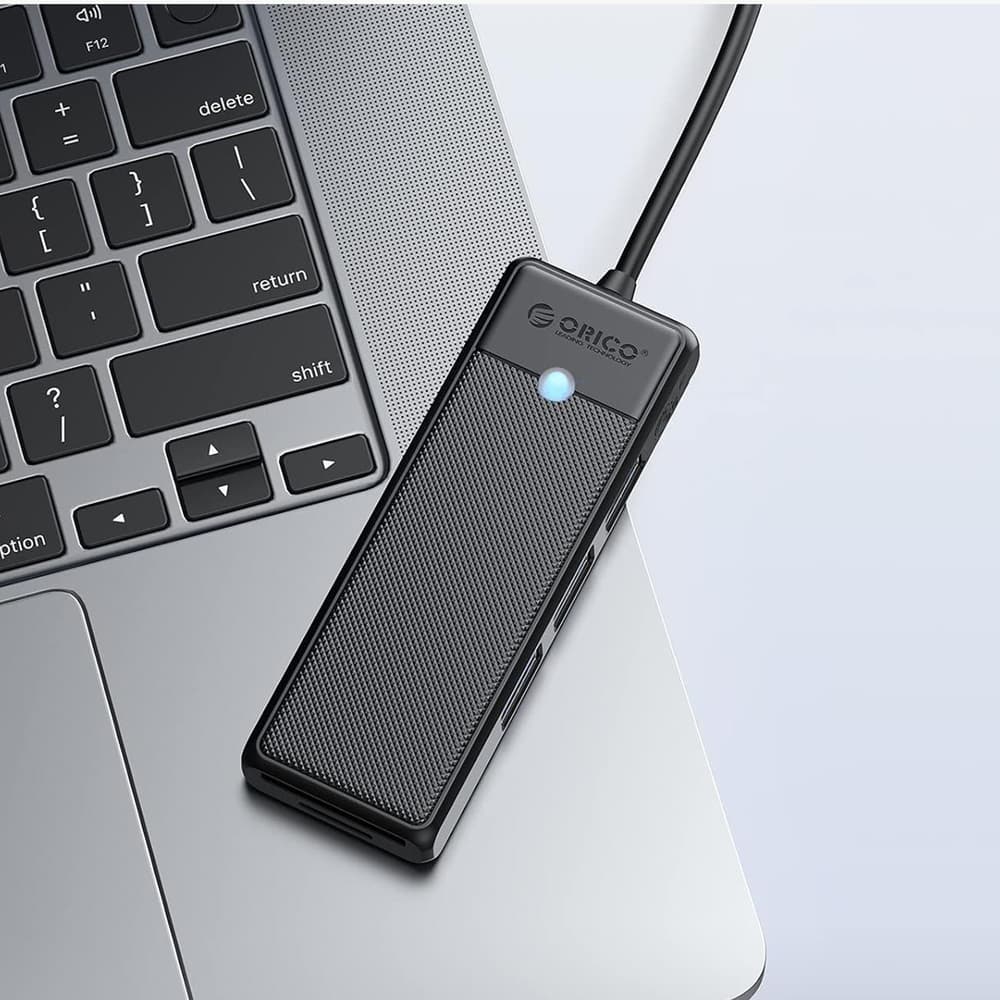 Orico PAPW3AT-C3 USB Hub, 4-port, 3x USB-A 3.0, bralnik kartic microSD/SD, 1 m, črn 8