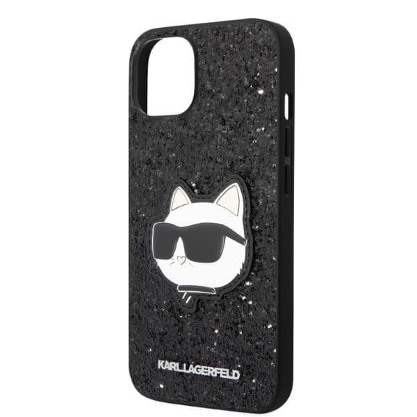 Karl Lagerfeld Glitter Choupette Patch etui za iPhone 14 Plus 6.7" črno 6