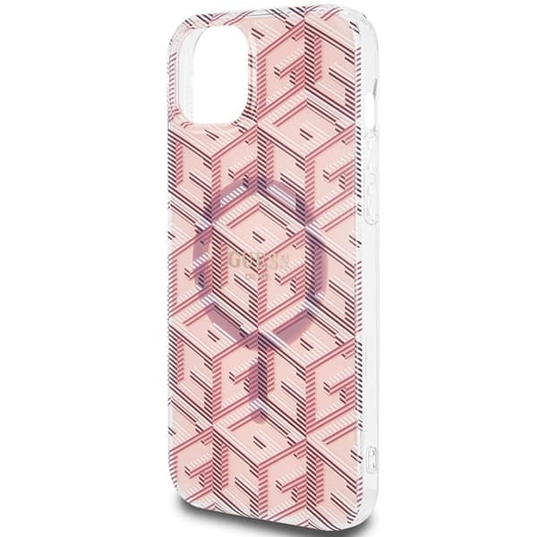 Guess IML GCube MagSafe etui za iPhone 15 Plus / 14 Plus - roza 6