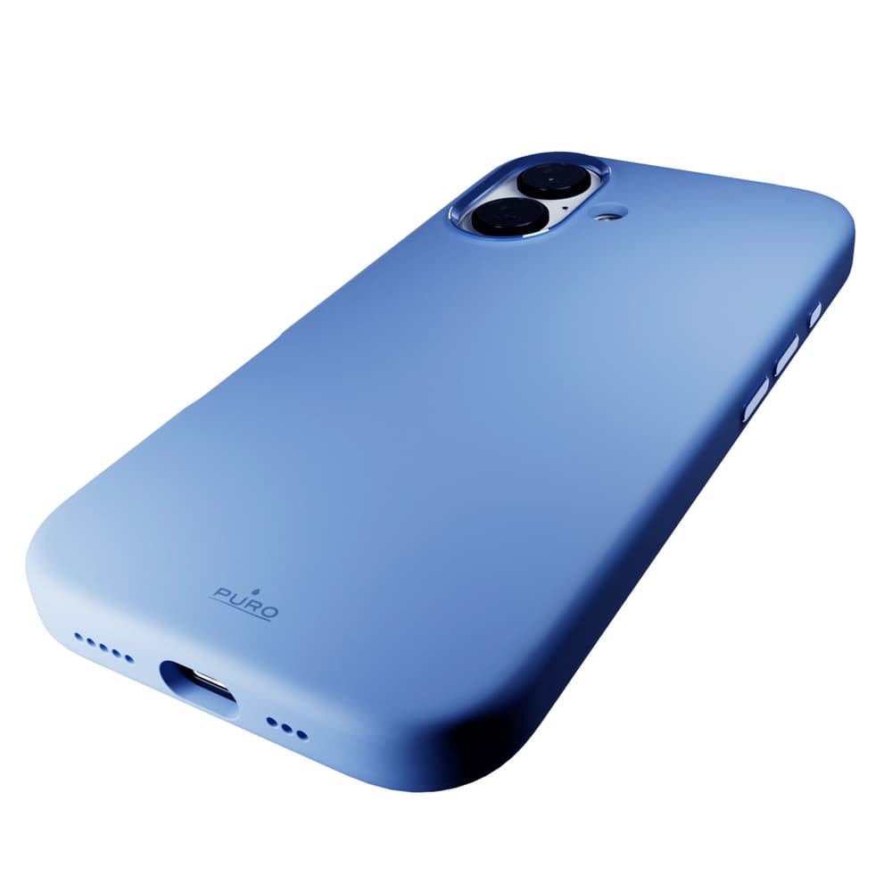 Puro Icon Mag Pro MagSafe silikonski ovitek za iPhone 16 - Modra 6