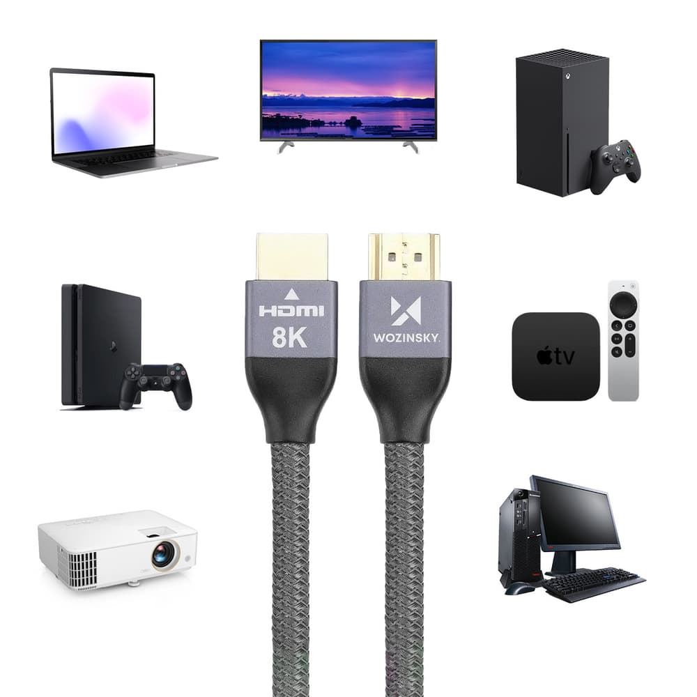 Wozinsky HDMI 2.1 kabel 8K 60Hz srebrn, 2m 5