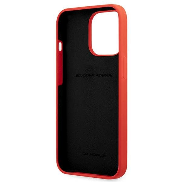 Ferrari Silicone ovitek za iPhone 13 Pro Max 6.7" - rdeč 7