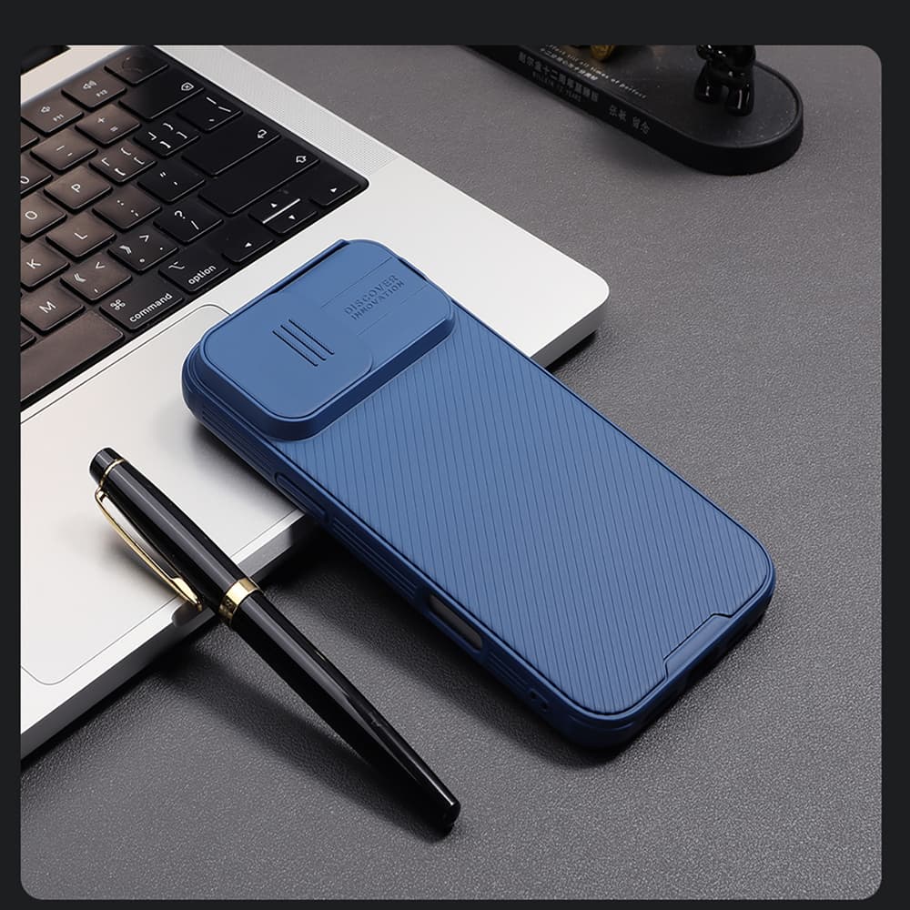 Nillkin CamShield Pro Magnetic ovitek za iPhone 16 - moder 7