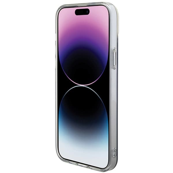 Guess IML Iridescent MagSafe ovitek za iPhone 15 Pro - črna 5