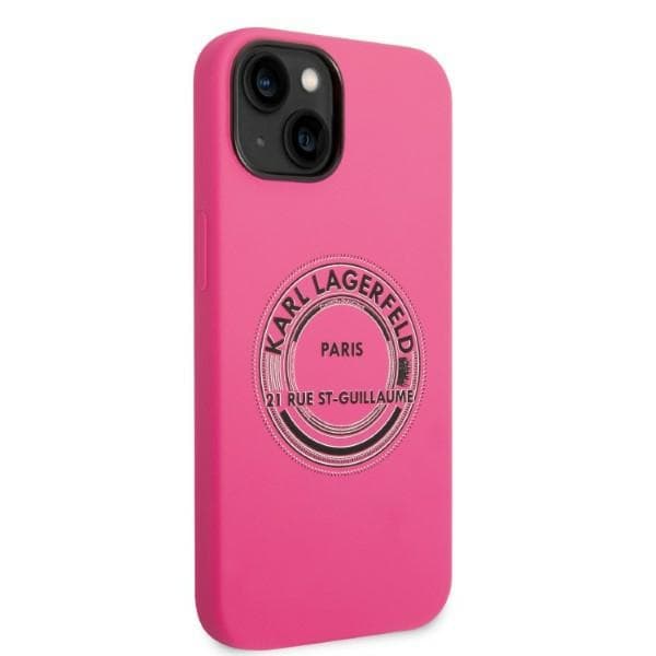 Ovitek Karl Lagerfeld Silicone RSG za iPhone 14 Plus, roza 4