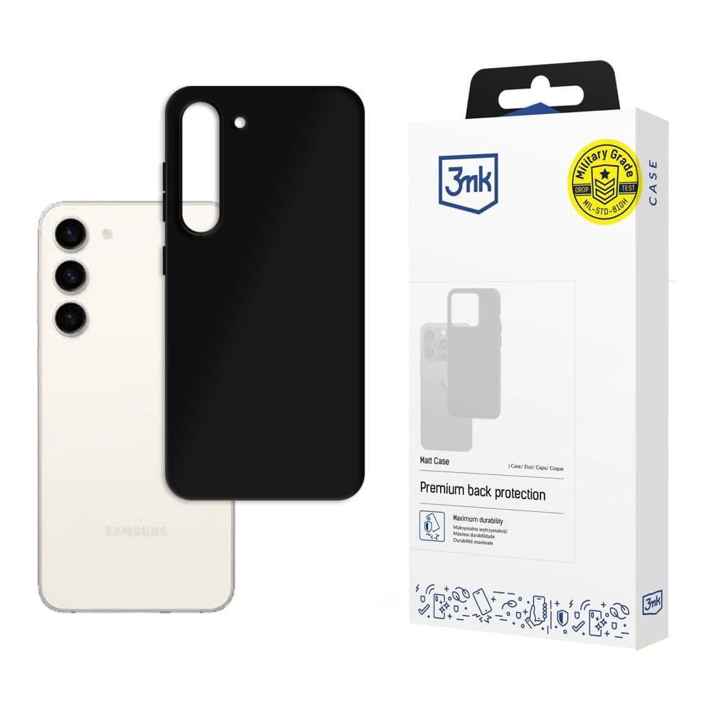 3mk Matt Case črn ovitek za Samsung Galaxy S23 5G