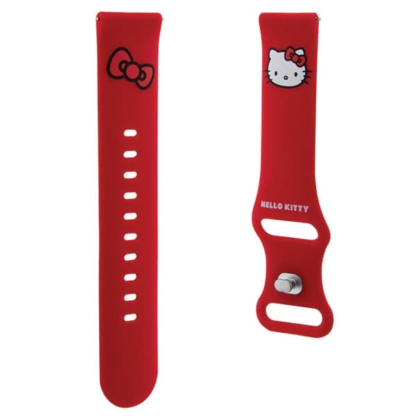 Hello Kitty Silikonski trak za glavo Kitty, univerzalni 20 mm - rdeč 3