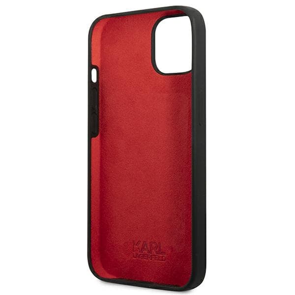Ovitek Karl Lagerfeld Silicone Plaque za iPhone 13 mini, črn 7