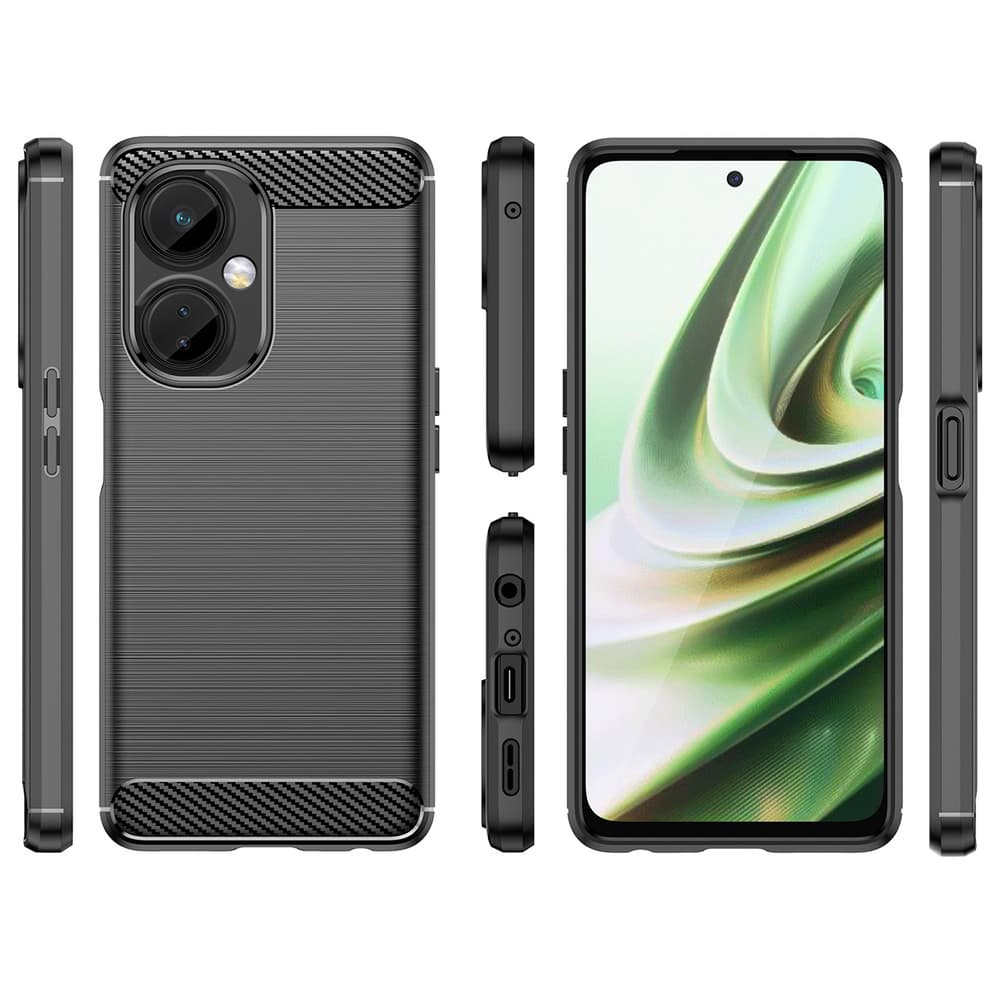 Carbon Case silikonski ovitek za OnePlus Nord CE 3 (črn) 2
