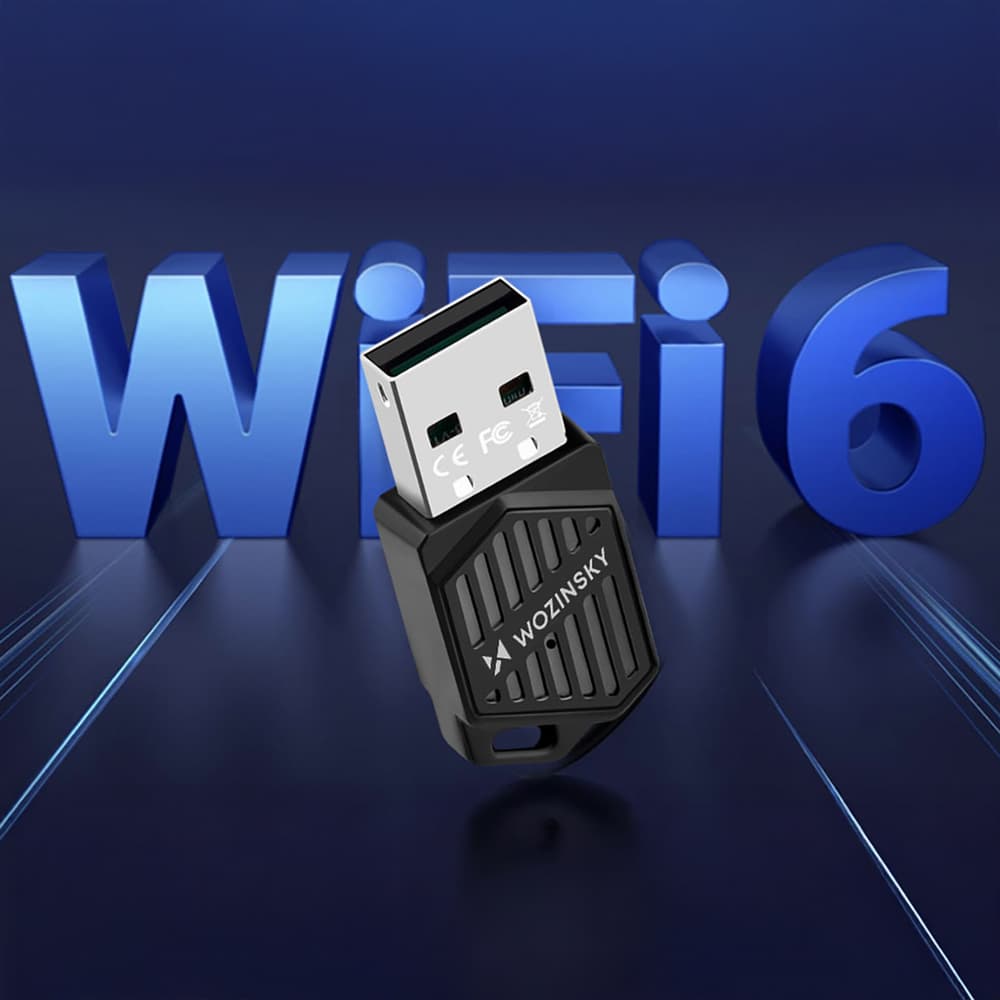 Wozinsky WAX-900 USB Wi-Fi 6 adapter z Bluetooth 5.4 - črn 6