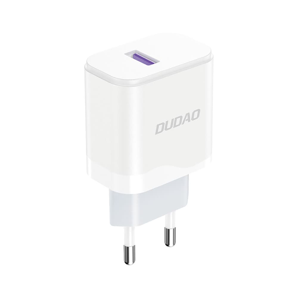 Dudao A20EU USB-A 18W omrežni polnilec - bela