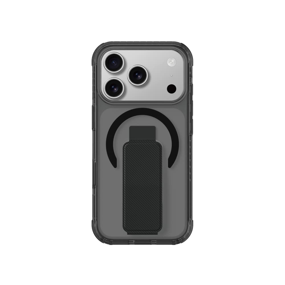 AmazingThing Titan Pro ovitek z oporo za iPhone 17 Pro, MagSafe, črn