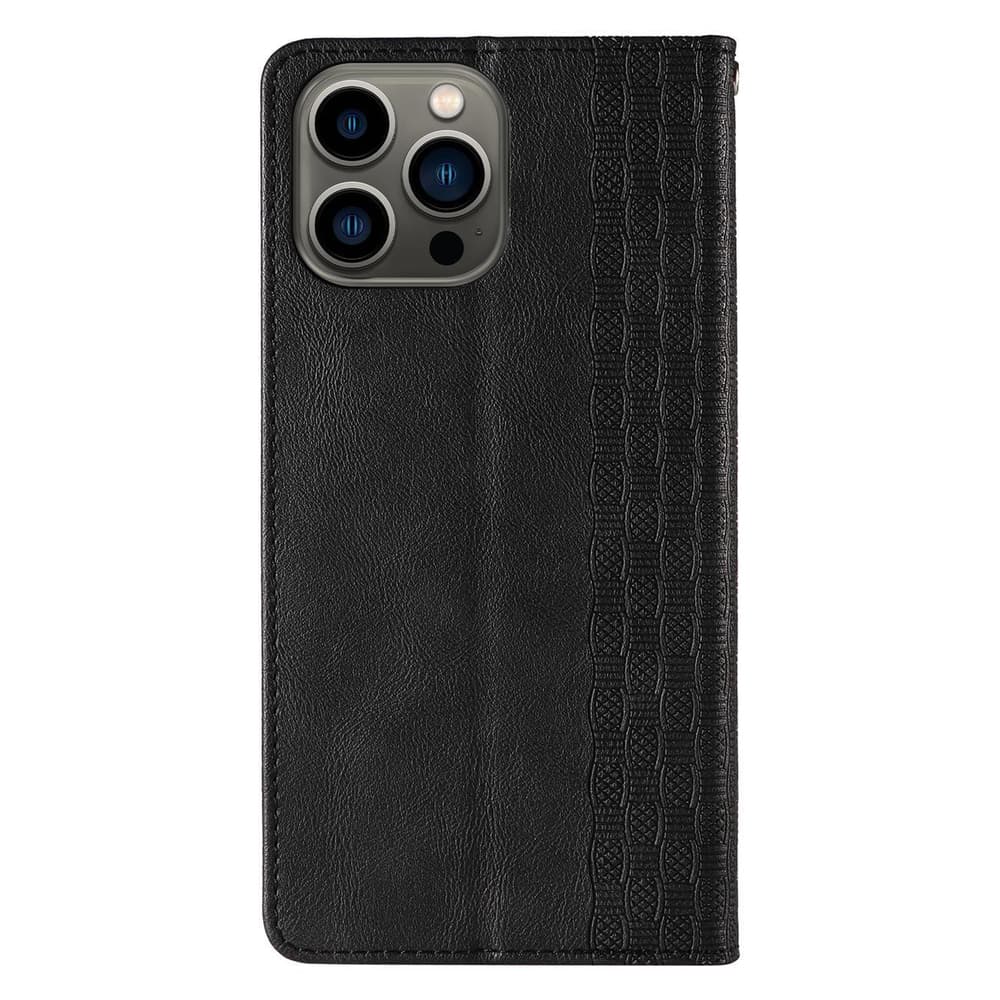 Ovitek Magnet Strap Case za iPhone 12 Pro (denarnica, vrvica), črni 6