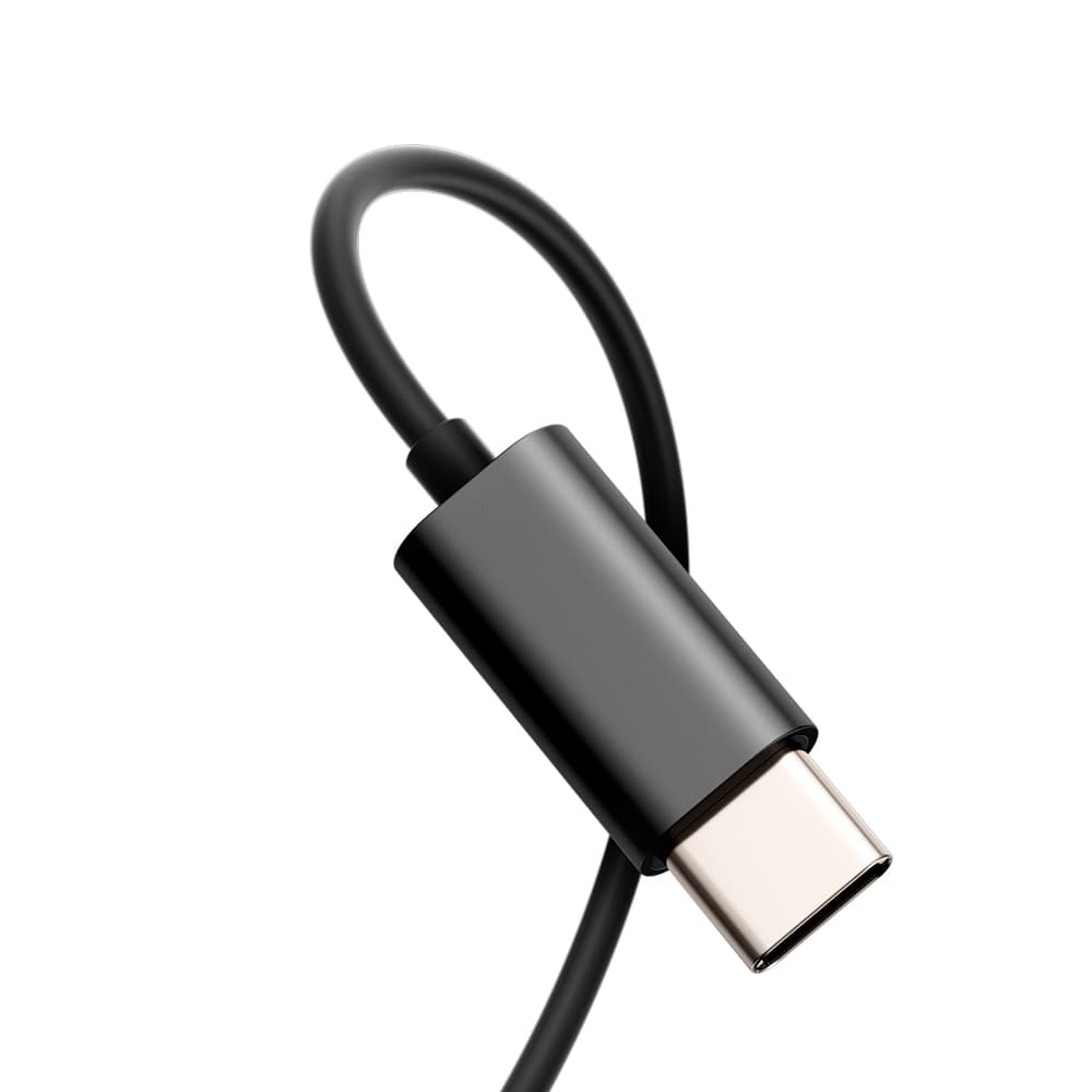Slušalke Joyroom JR-EC07 USB-C v ušesa, kovinske - črna 2