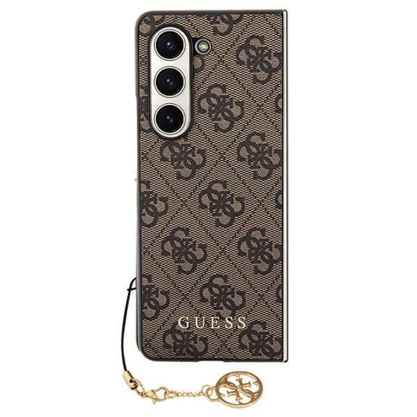 Guess F946 Z Fold5 4G Charms ovitek - rjava 7