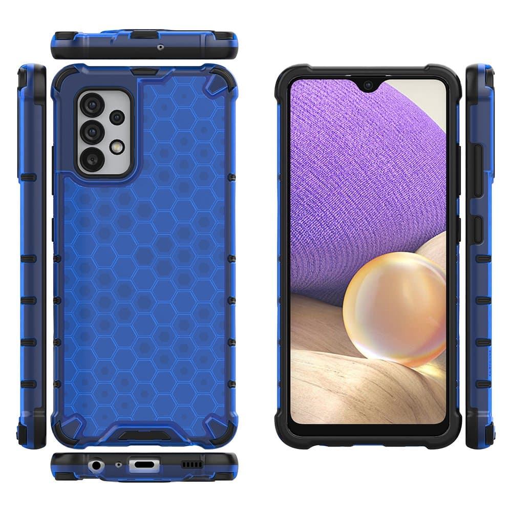 Hurtel Honeycomb ovitek za Samsung Galaxy A03s - modra 2