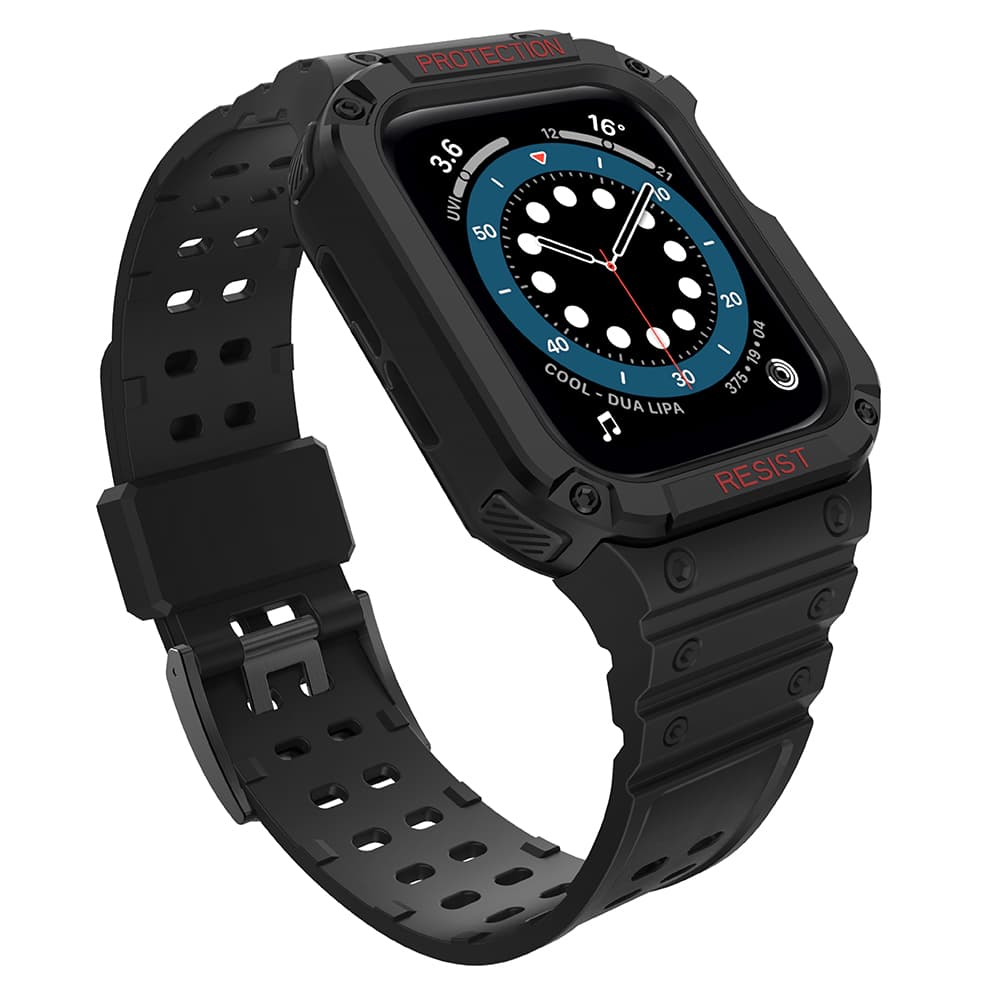 Hurtel Protect Strap Band za Apple Watch 38/40/41mm, črna