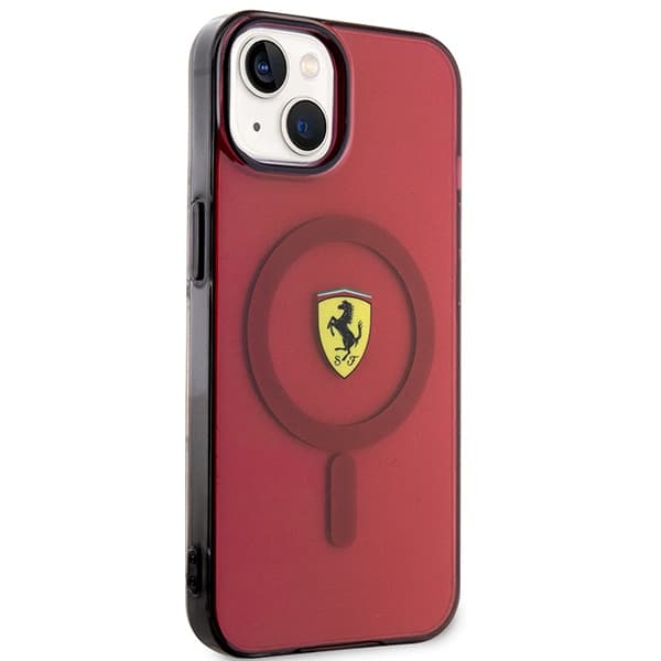 Ferrari FEHMP14SURKR etui za iPhone 14 6.1" rdeč/rdeč Magsafe 4