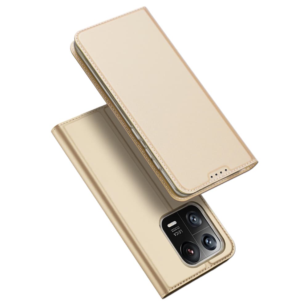 Dux Ducis Skin Pro ovitek za Xiaomi 13 Pro, zlato preklopni z denarnico
