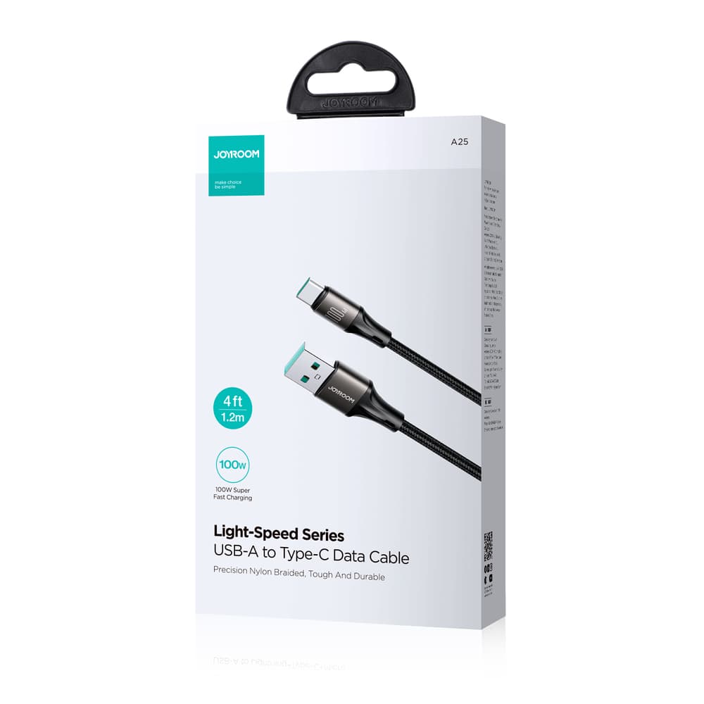 Kabel Joyroom Light-Speed S-A25 USB-A/USB-C 100W 1.2m - Črna 5