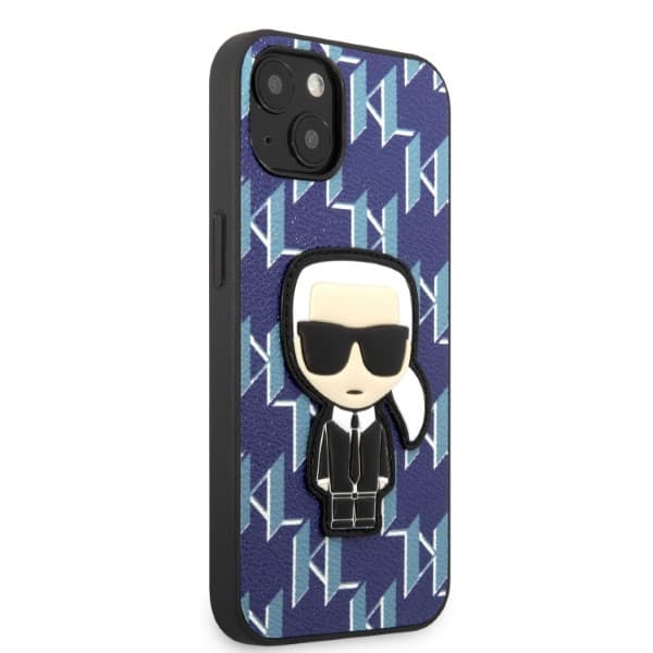 Karl Lagerfeld Monogram Ikonik Patch ovitek za iPhone 13 mini (5.4") - moder 4