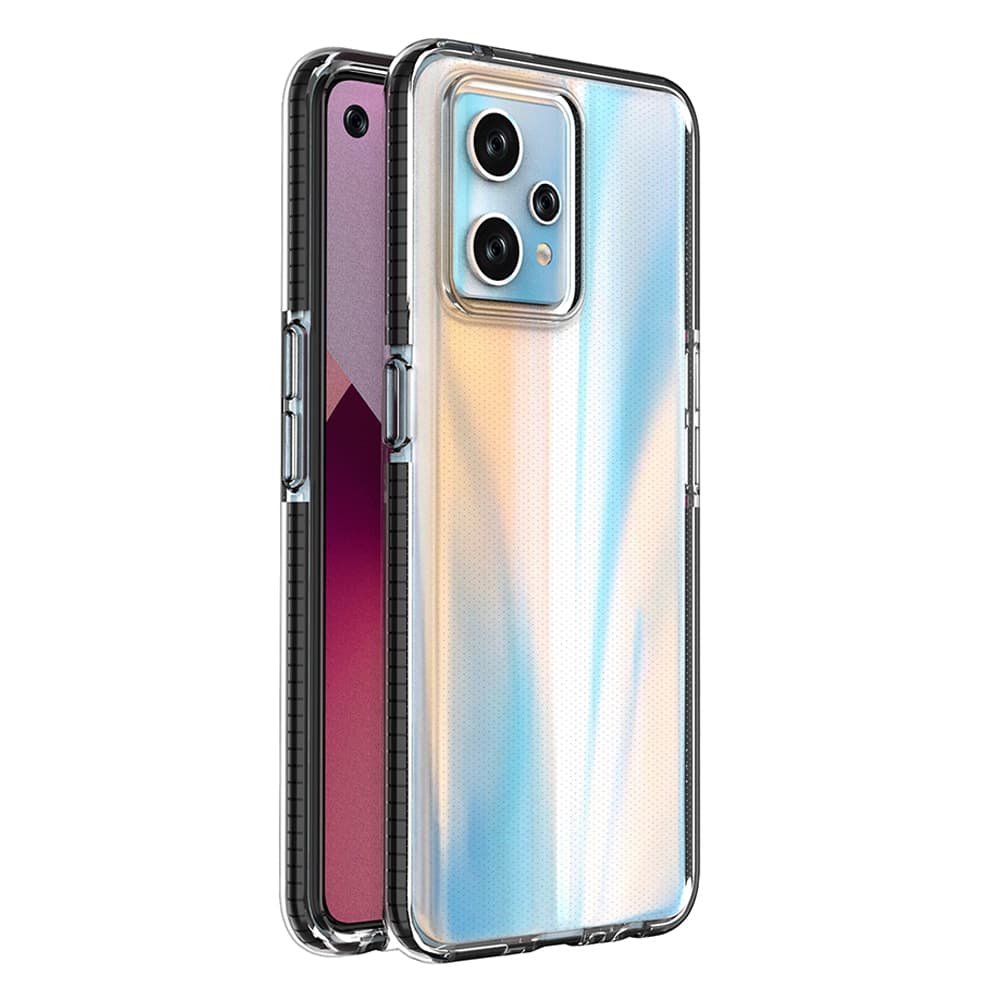 Hurtel Spring Case za Realme 9 Pro+ / Realme 9, silikonski, črn