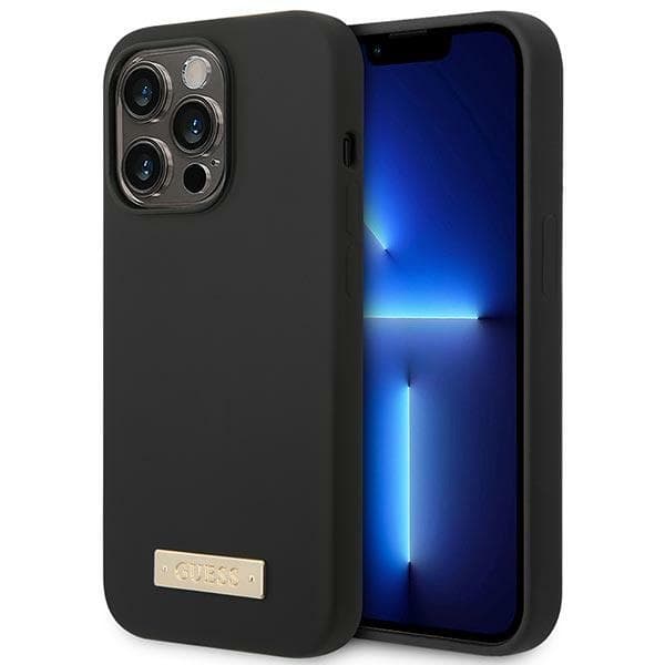 Ovitek Guess GUHMP14LSBPLK za iPhone 14 Pro 6.1'' (črn, MagSafe)