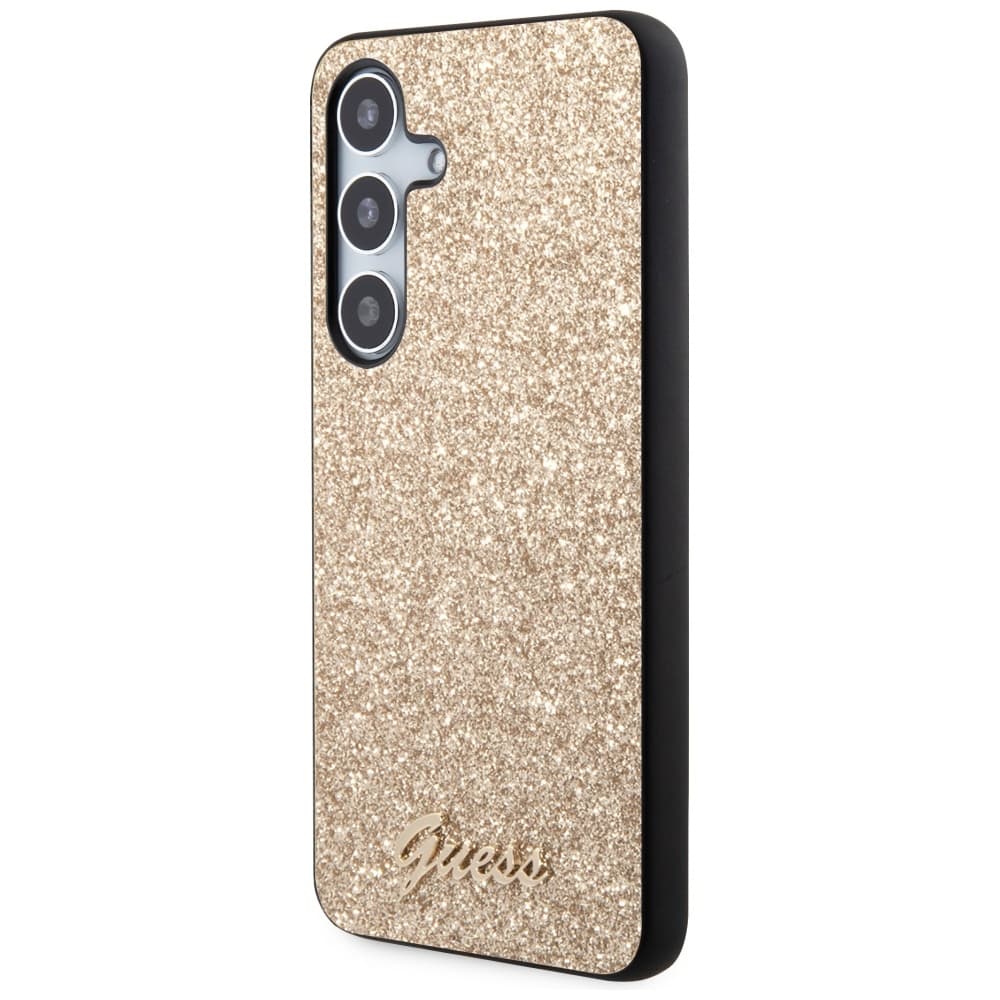 Ovitek za Samsung Galaxy S24 Guess Glitter Script - zlata 2