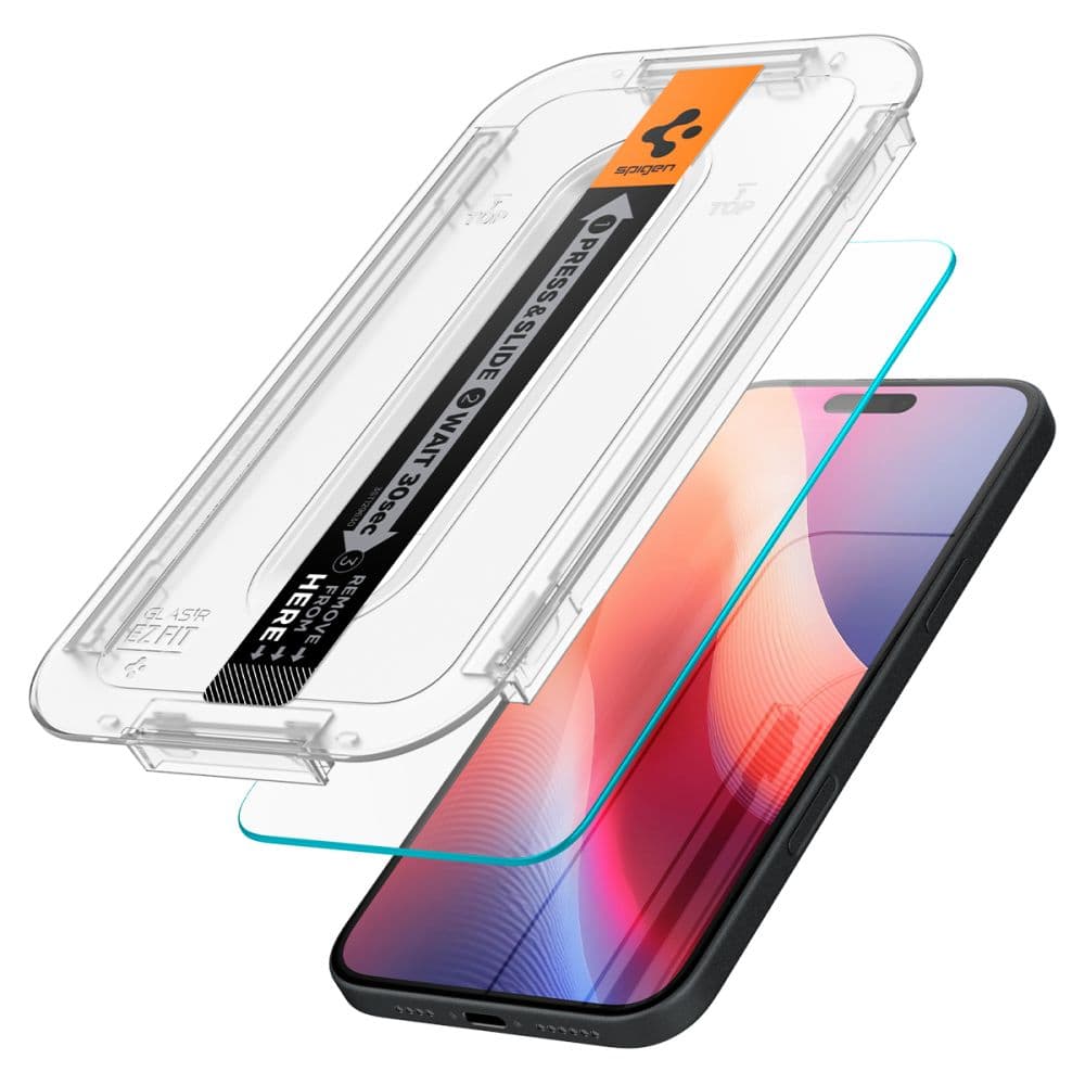 Kaljeno steklo Spigen Glas.tR EZ Fit za iPhone 15 / 16 2