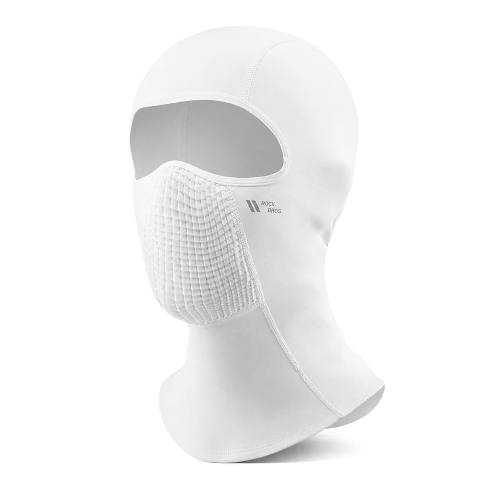 Rockbros LF25699 flis kolesarska balaklava - bela