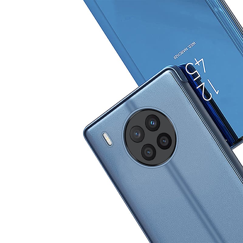 Hurtel Clear View Case etui za Huawei nova 8i s preklopom, črn 7